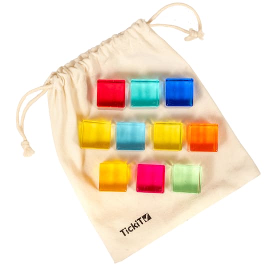 TickiT® 1" Translucent Gem Cubes Set